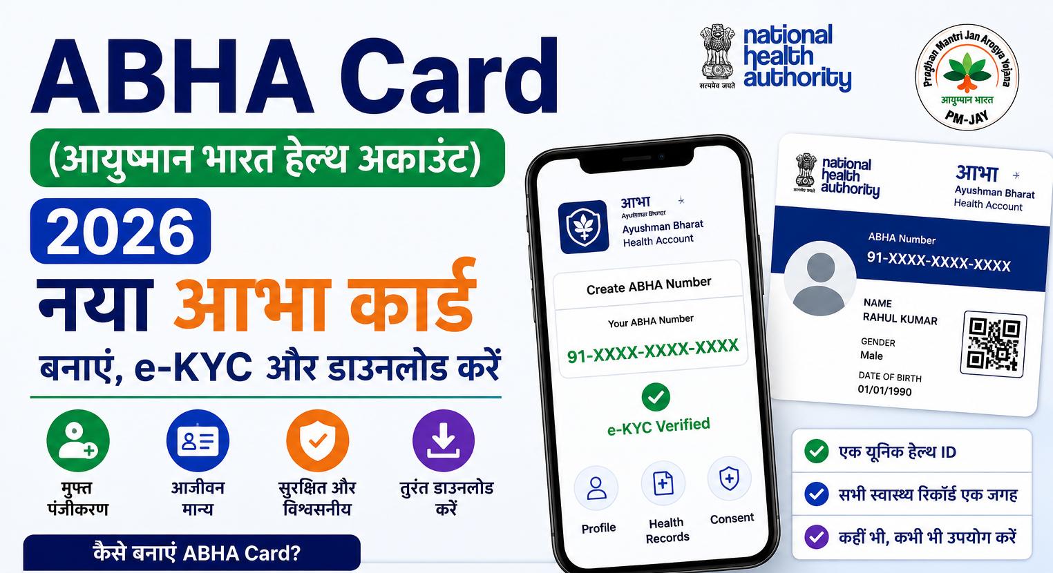 क्या है आभा कार्ड? ऑनलाइन कैसे बनाएं, e-KYC और डाउनलोड करने का पूरा तरीका (