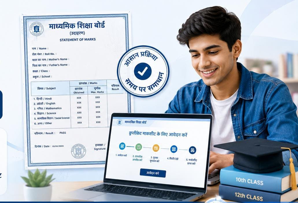 10वीं या 12वीं की मार्कशीट खो गई है? ऐसे मंगाएं डुप्लीकेट मार्कशीट
